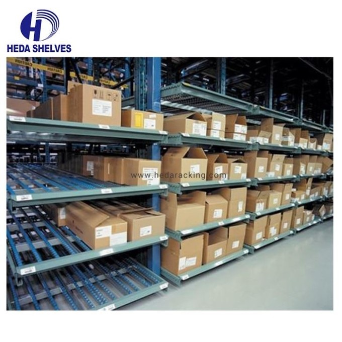 500kg Layer Carton Flow Racking System Carton Flow Rollers