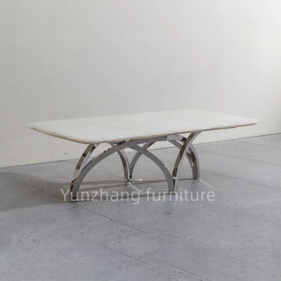 Elegant Stylish Gold Center Table For Living Room Simple Structure