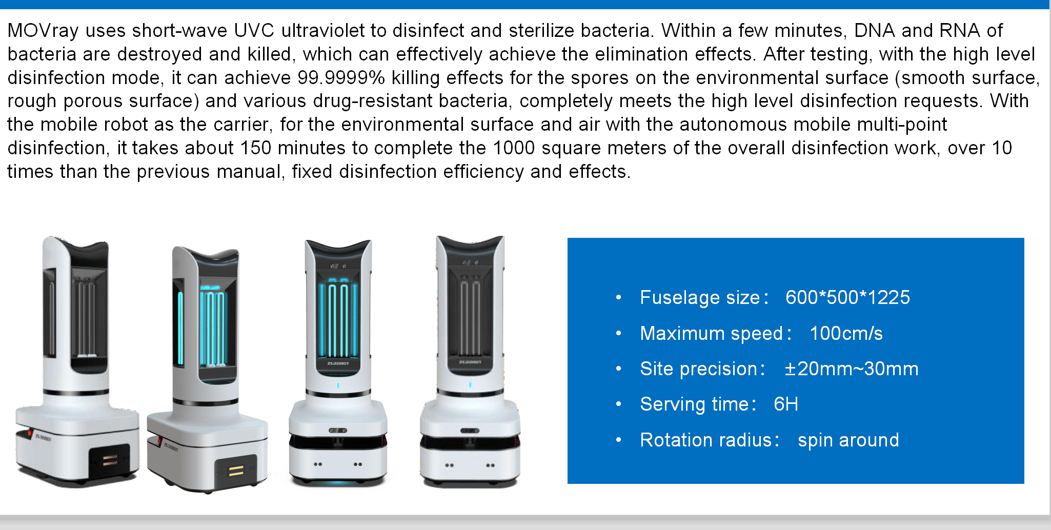 Lithium Battery 30Ah Polyurethane Disinfection Robot For Home Schedule