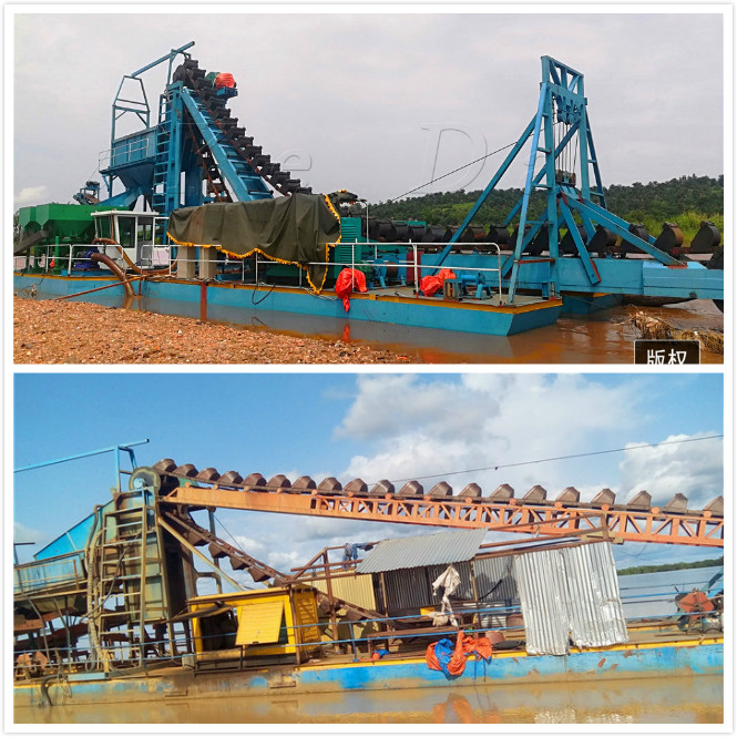 200m3/Hour Sand Bucket Chain Dredger Gold Dredger Diamond Dredger
