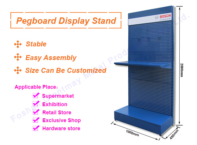 Fashionable Hanging Hooks Rack Product Shelf Merchandising Display