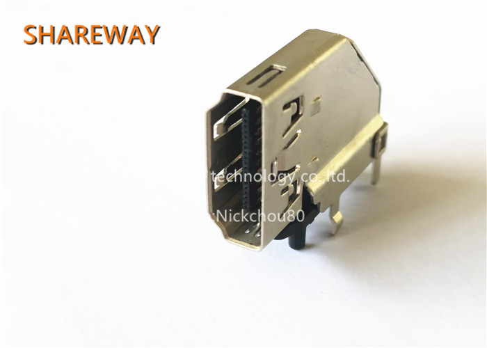 Solder Pin HDMI Jack Displayport / DVI Connectors 2007435-1 With 19 Position