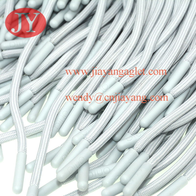 Jiayang plastic tip ends type of drawstring for swimwear for men injection one set cord with tip