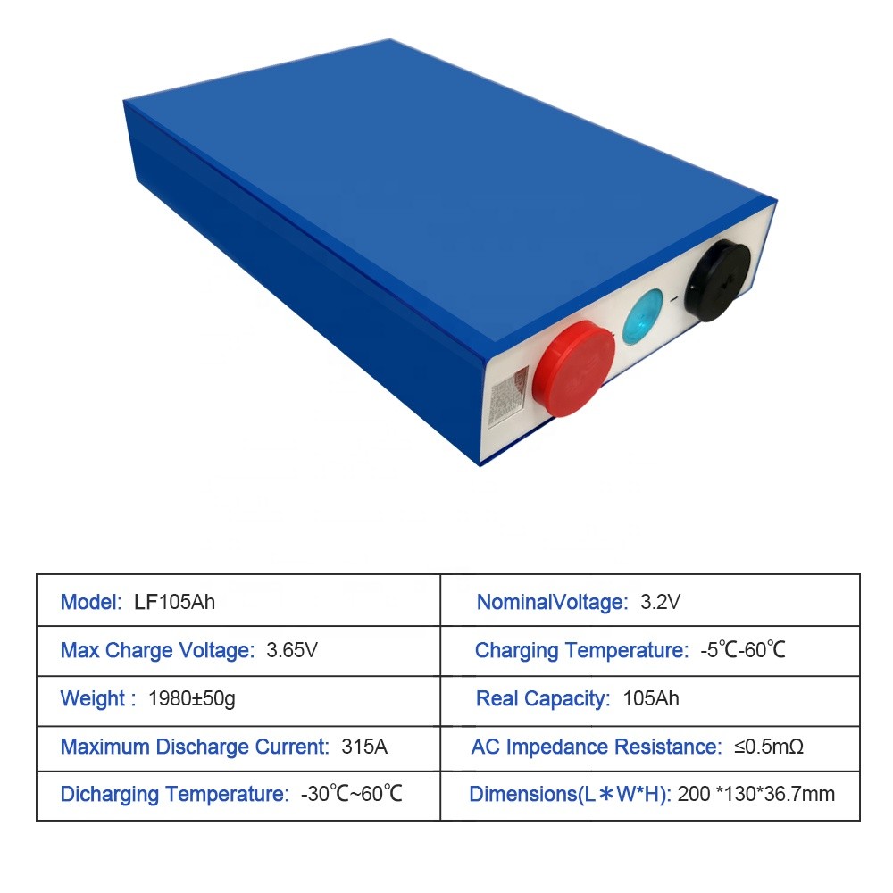 3C Lifepo4 100ah Prismatic Battery Cells 12V 24V 48V FCC certificate