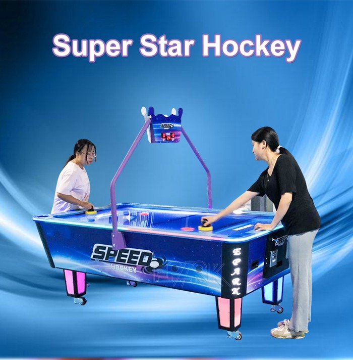 Coin Operated Super Star Hockey Table Tennis Adult Athlete Superstar Hockey Coin Game
