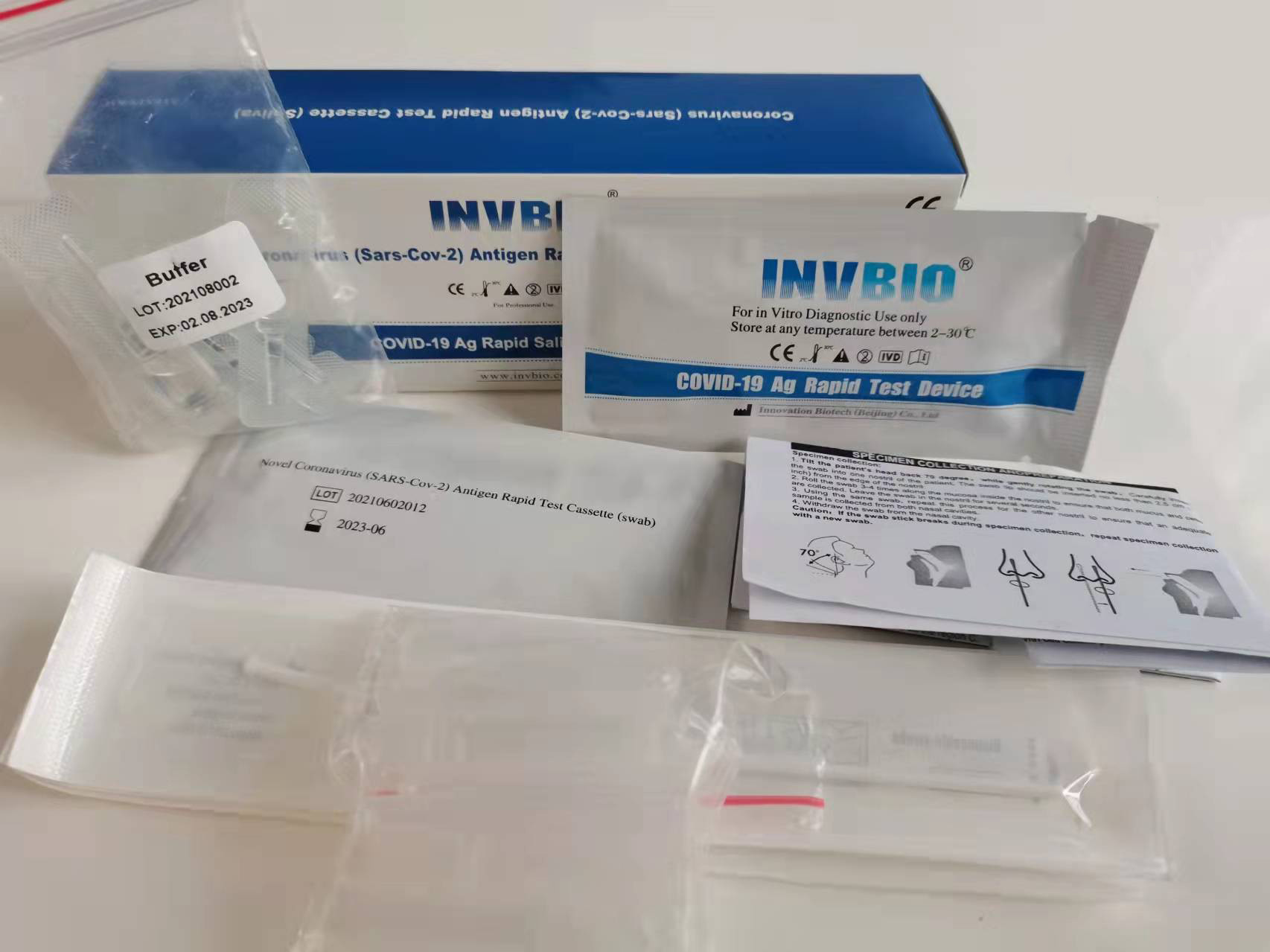 98% Accuracy Covid 19 Antigen Rapid Test Ce Approved Home Use