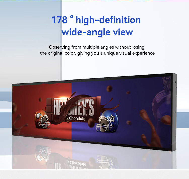 Retail Shore Indoor Stretched LCD Display OEM Android Advertising 38.5''