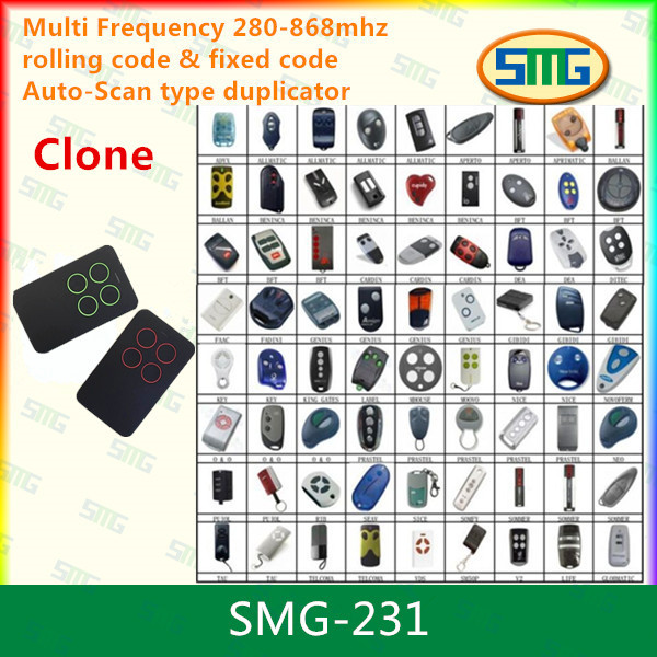 SMG-231 280-868MHZ auto scan frequency Clone remote controller