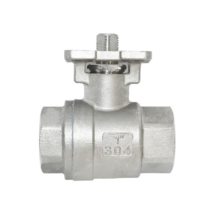 2PC High Platform Ball Valve Body Made of 304/316 Stainless Steel