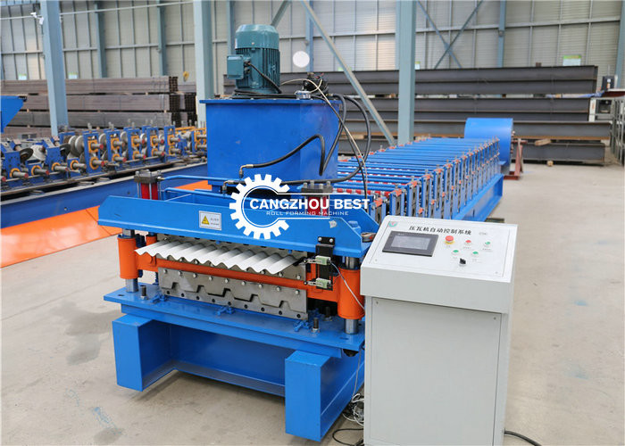 Durable Glavanized Steel Sheet Roof Sheet Making Machine IBR Roll Forming Machine
