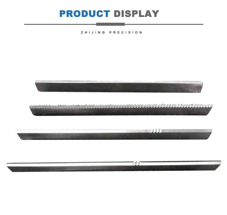 Sharp Diagonal Zig Zag Blade 58-62HRC Hardness Customized Coating Size
