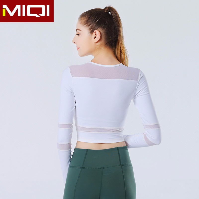 Women Running Workout Gym Sportswear Black 310gsm Yoga Long Sleeves