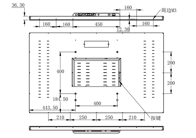 55-Inch Linux Embedded Screen for Public Displays, Transportation Terminals, Exhibition Halls, and Smart Infrastructure