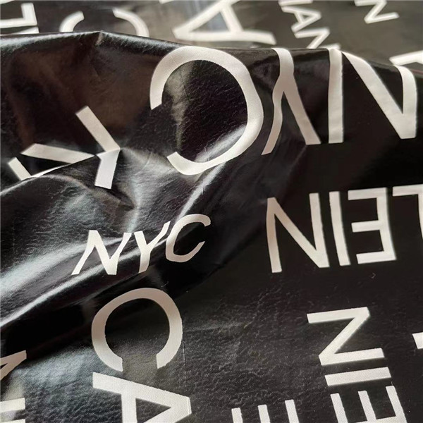 Black Waterproof Winter Jacket Fabric 80GSM 50D 50D 150CM 100% Polyester