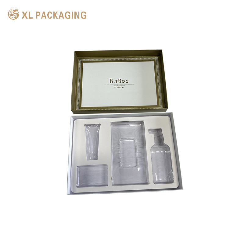Custom Design Paper Box Skin Care Set Packaging High Quality Cosmetic Box Different Styles With Blister Tray