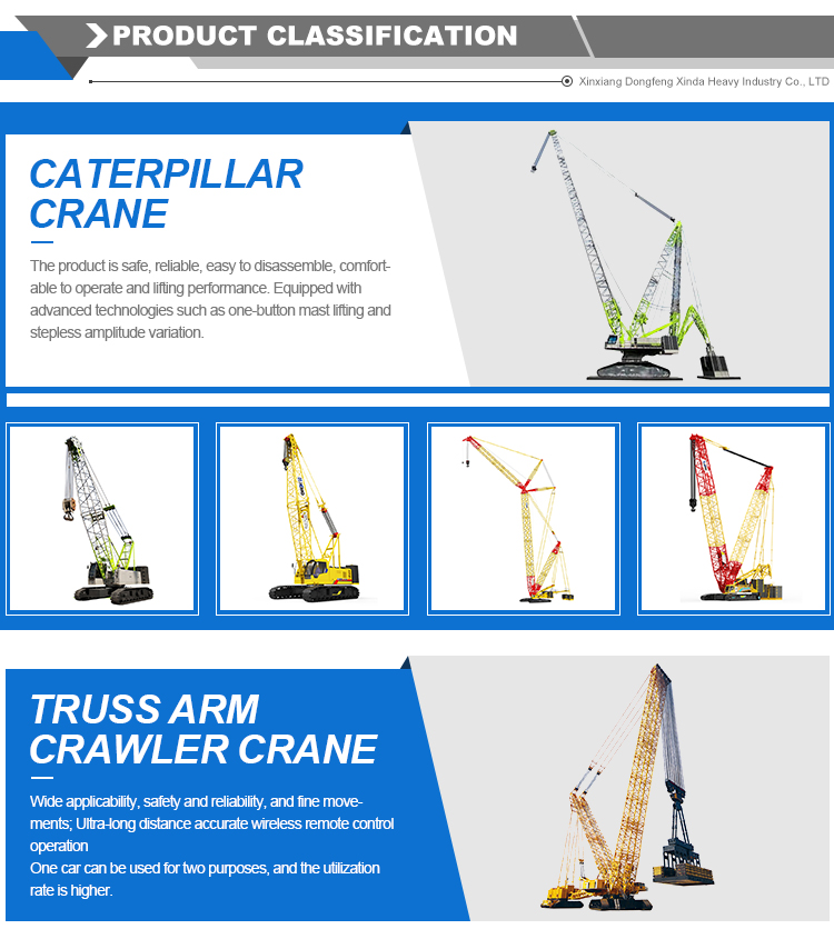 Zoomlion Sany SCC600A 60 Ton 80ton Crawler Crane Top-Notch Performance and Durability