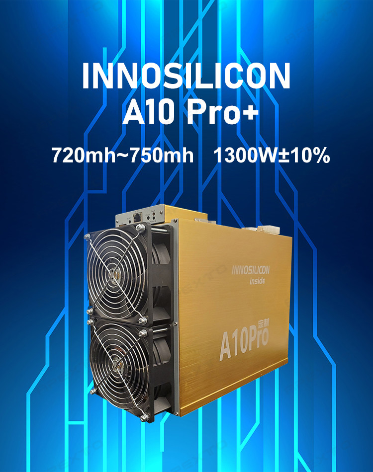860W ETH ASIC Miners Innosilicon A10 Pro 5G 500MH/S Low Power Consumption