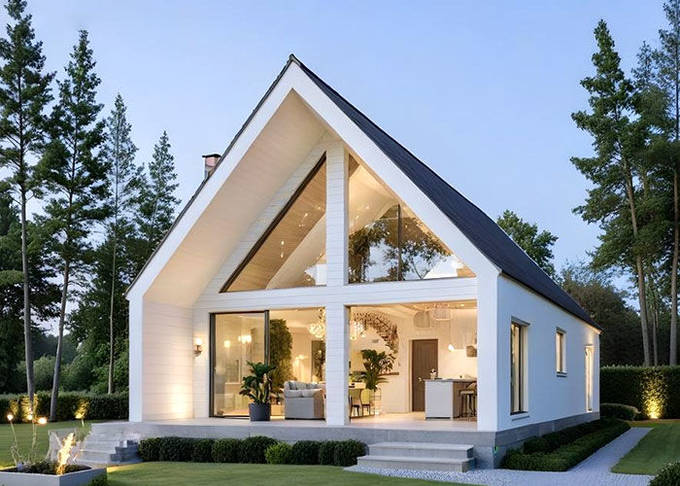 Prefabricated Cabins With Light Steel Framing Beautiful Wooden House Resort Bunglalow