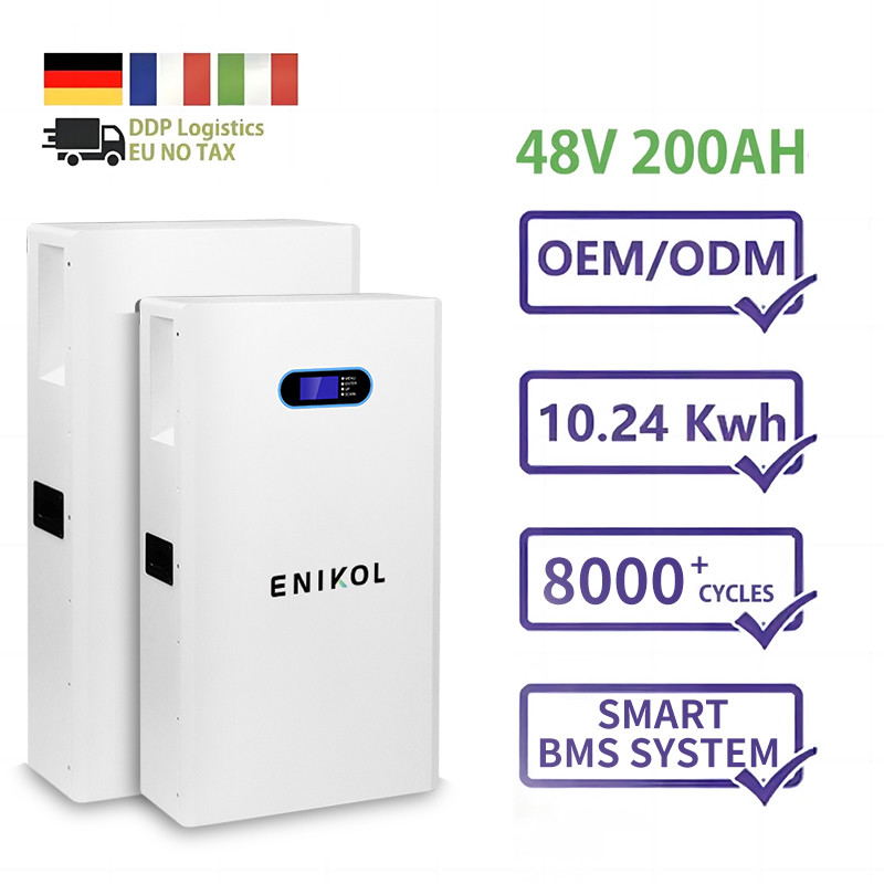 Built in BMS 200AH Lithium Iron Phosphate 48V Solar Battery Power Systems