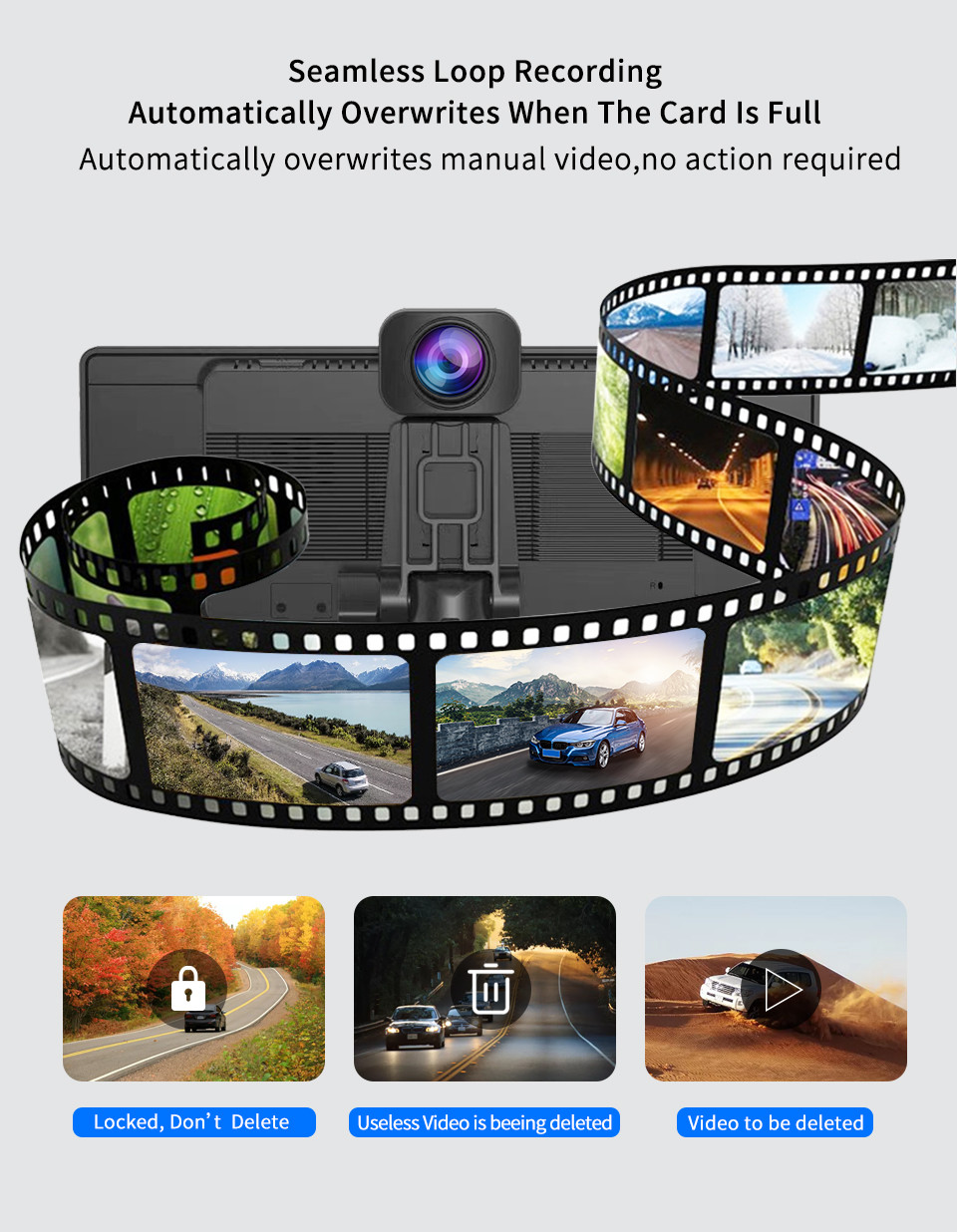 4K Android Auto ADAS WiFi Dash Cam AUX FM GPS 10.26" Car DVR CarPlay