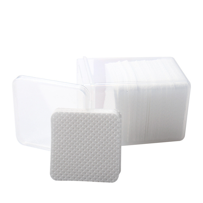 5*5cm White Wiping Cotton Paper Eyelash Tweezer Glue Cleaner Pads
