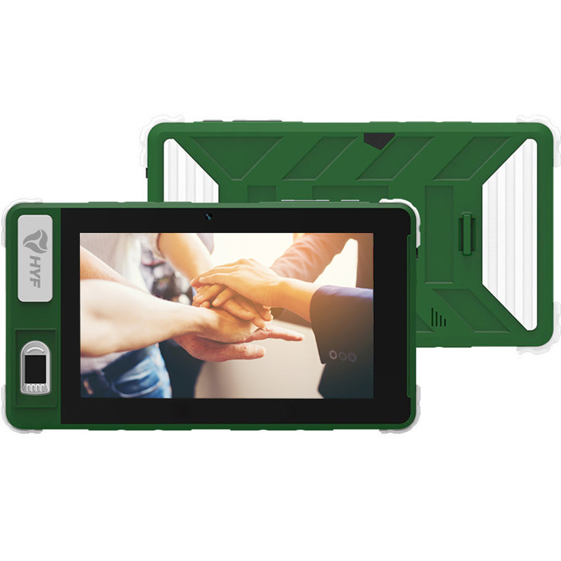Android Handheld Biometric Device 3GB 32GB NFC Fingerprint Barcode Scanner Mobile Computer