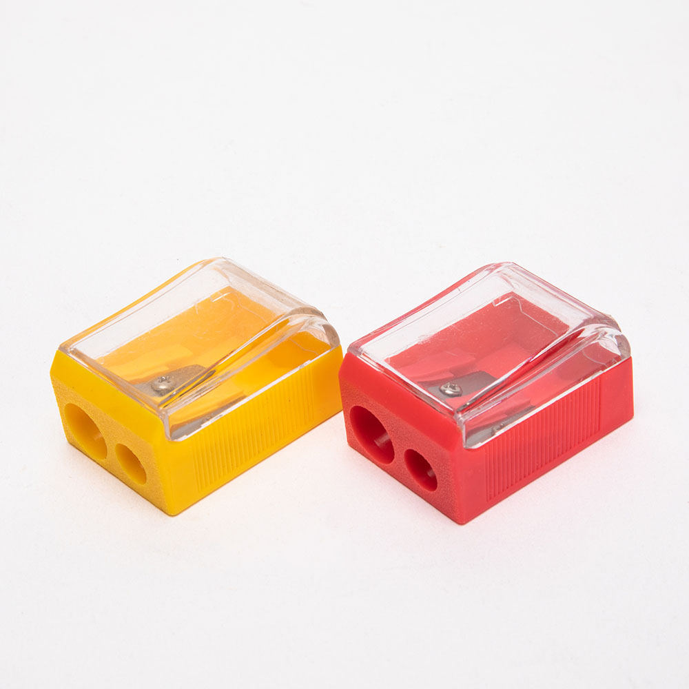 School Kids Stationery Dual Hole Pencil Sharpener 11mm