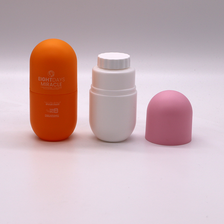 120ml/130ml/180ml HDPE Capsule Shaped Plastic Bottle for Dietary Nutrition Supplement