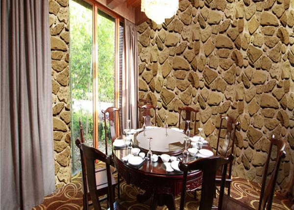 Quality Mable Printing 3D Home Wallpaper , Scrubable 3d wallpaper for home decoration for sale