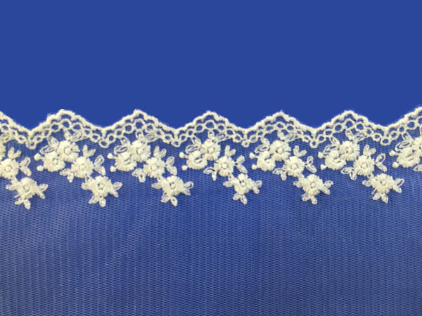 Fashion Embroidered Custom Made ladies suits lace dress fabric /Embroidery Lace Fabric