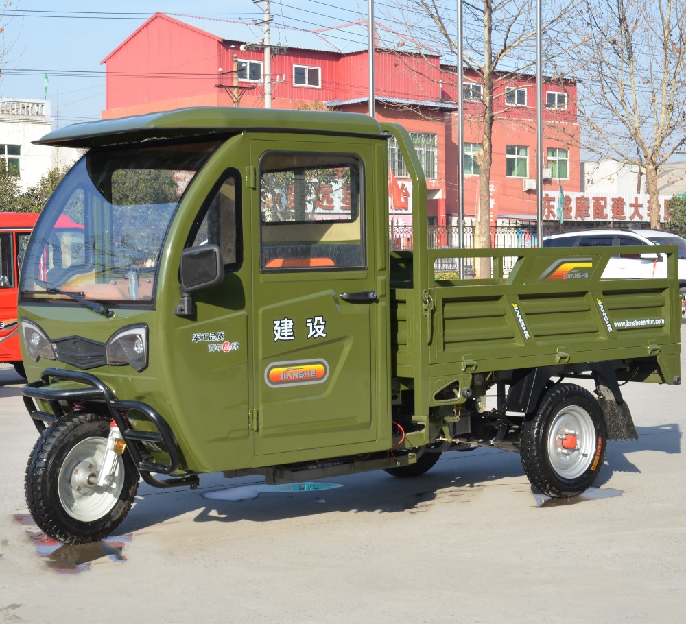 Luxury Cabin Motor 1t 1.5m*1.07m Electric Cargo Tricycle