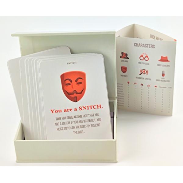 Recyclable Coated Custom Game Card Printing Matt Varnishing