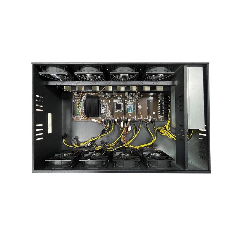 8 GPU Mining Rig Frame Cryptocurrency Barebone Motherboard For ETH
