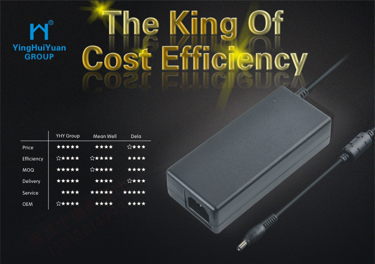 5A 18v AC DC Power Adapter 100-240V Input CE ROHS FCC Approval