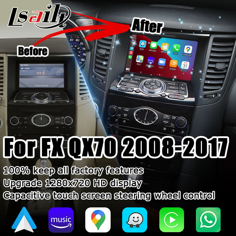 Infiniti FX35 FX50 FX37 FX QX70 IT06 HD screen upgrade with wireless carplay android auto