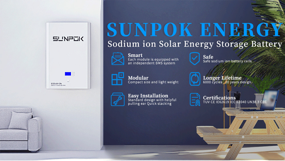 Sodium Ion Battery Pack 48v 100ah 200ah Home Energy Storage Systems Bms