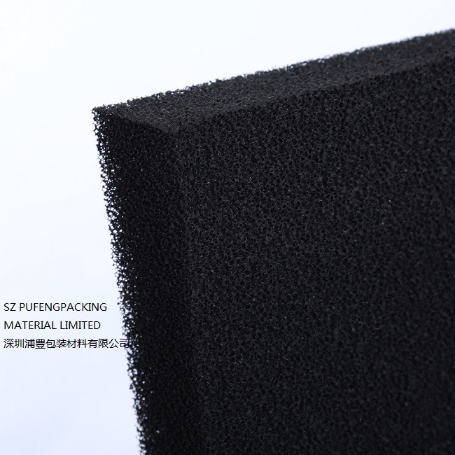 3-40mm 60PPI Air Compressor Black Foam Filter sponge air filter material