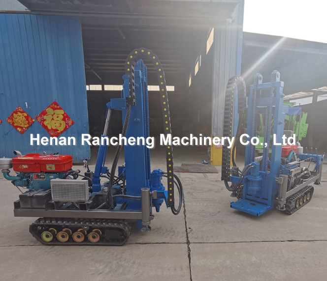 30m Deep Solar Pile Driver Equipment With 25HP Diesel Engine