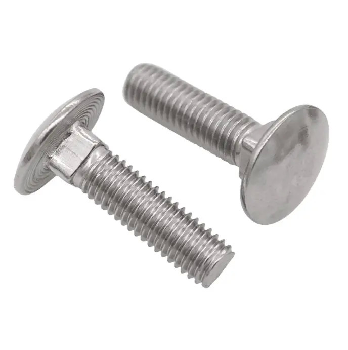 Stainless Steel Carriage Bolts M5 - M20 Round Head Stainless Steel Bolts Car Wheel Bolt