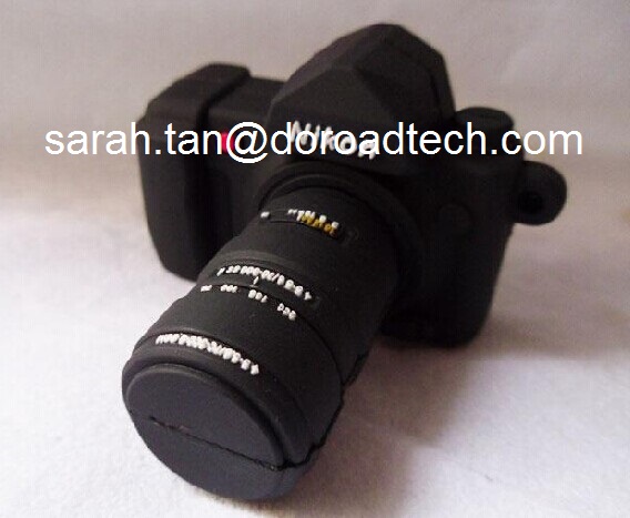 PVC Digital Camera Shaped USB Flash Drives with 100% Real Capacity Original Chip