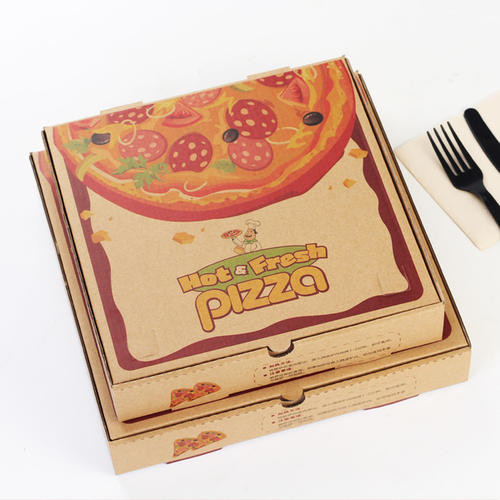 Eco Friendly Paperboard Food Folders Triangle Pizza Box CMYK/Pantone Printed Box