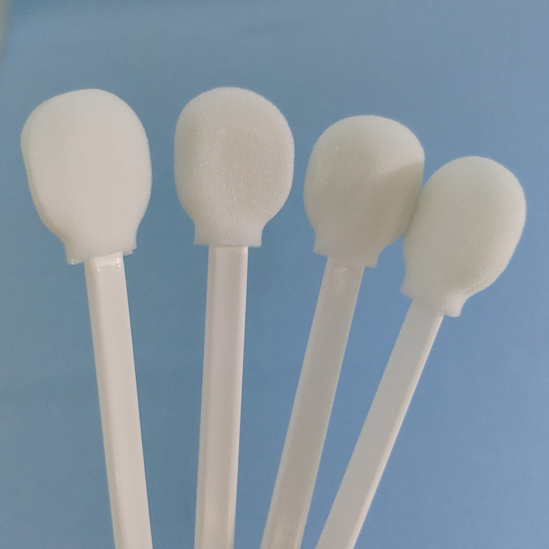 Industrial Sponge Tipped swab Lint Free Sterilie disposable Round Head Cleanroom Foam Tip Cleaning Swabs