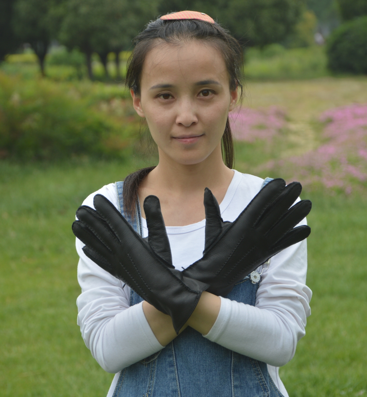 2018 fashion Nappa sheepskin leather women gloves