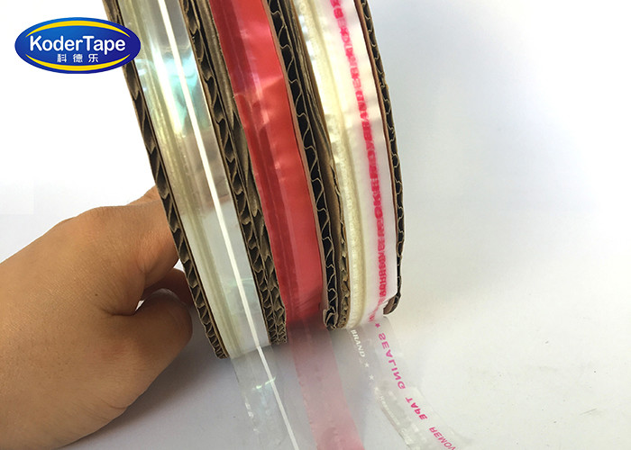 Custom Logo Print Double Sided Pressure Sensitive Acrylic Adhesive PE Bag Sealing Tape