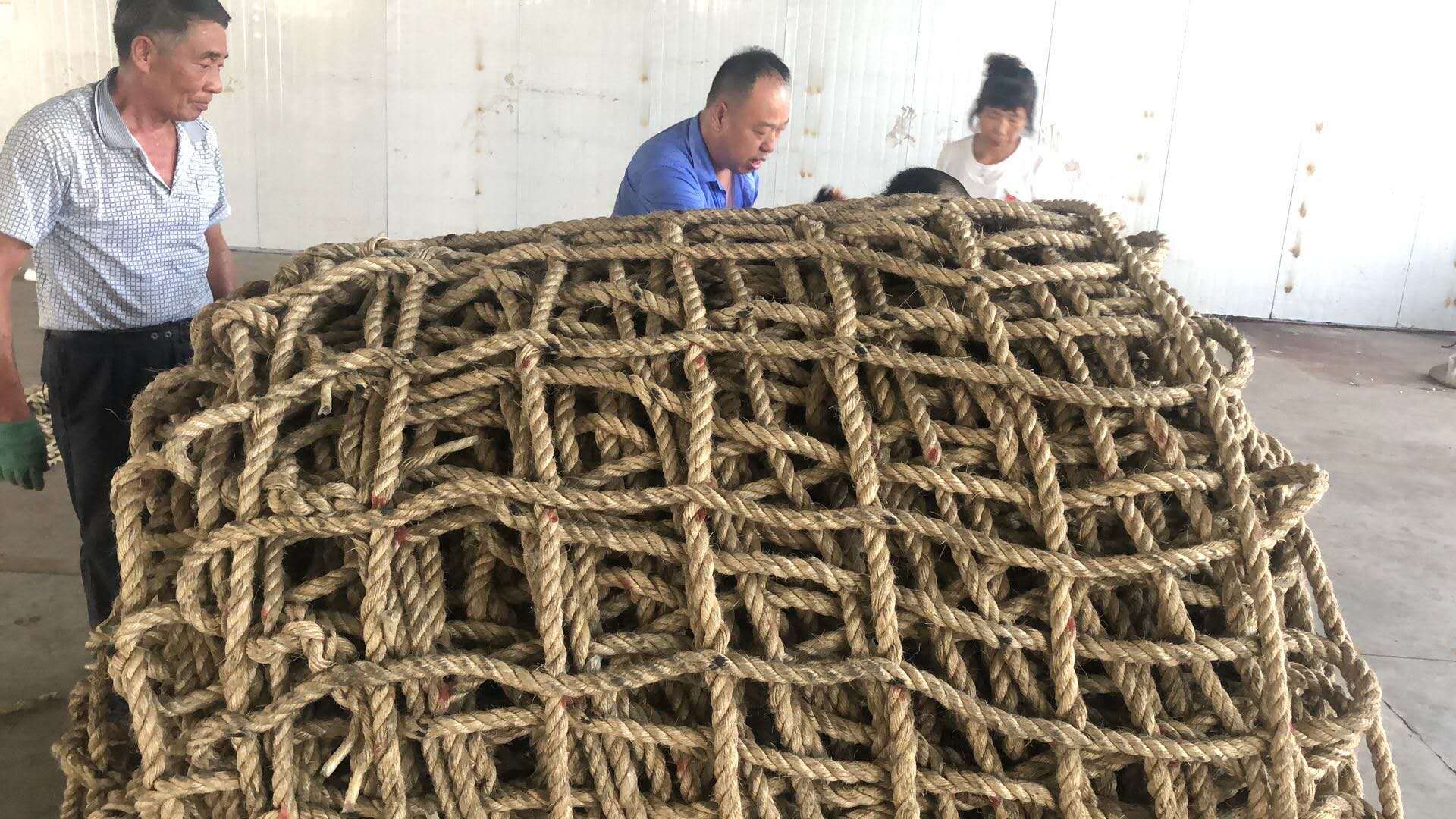 200mm*200mm Mesh Size Sisal Rope Safety Net for Helicopter Platform Fall Protection