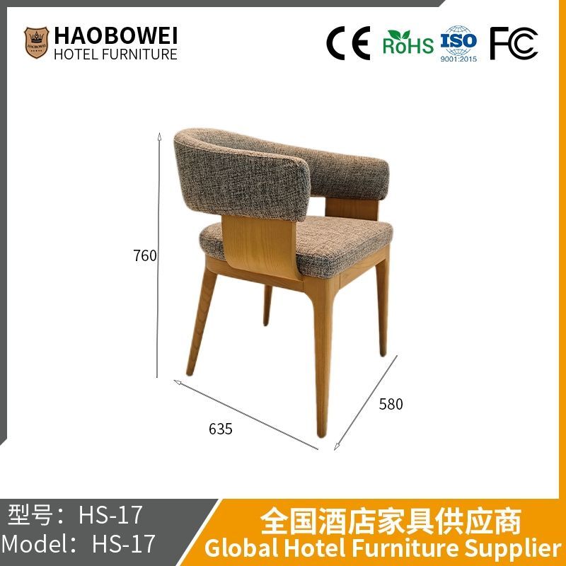 Solid Wood Dining Chair Family Use Italian Nordic Dining Chair Cotton Linen Chair Simple Chair Cafe Lounge Chair Internet Red Chair