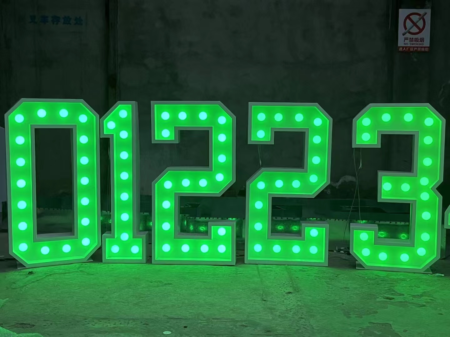 Plug Power Supply Decoration Led Marquee Letters 2ft 3ft 4ft 5ft Giant Light Up Numbers