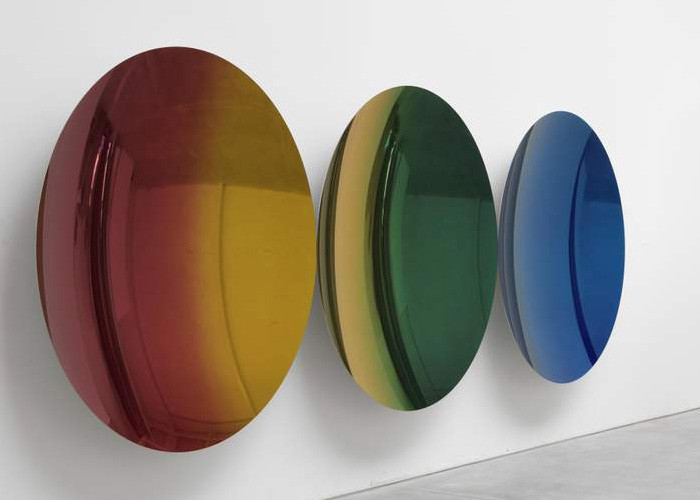 Circle Contemporary Decoration Stainless Steel Sculpture Artists 100cm Dia