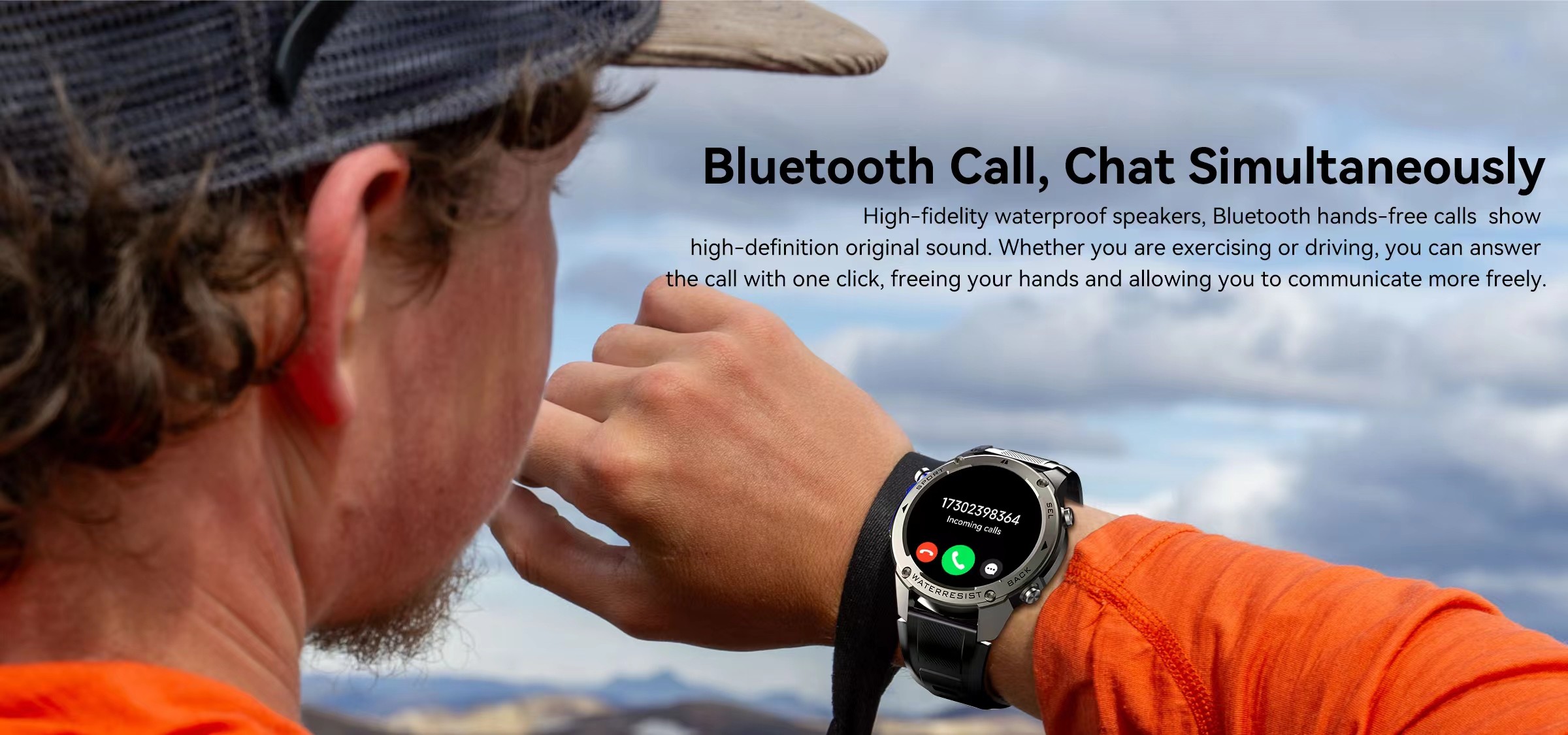 AMOLED Sport GPS Smartwatch DM56 L1+L5 Dual Frequency 5ATM Waterproof Compass Smart Watch