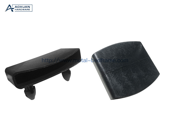 Strong Bearing Poplar Slat Bed Frame , Modern Black Super King Slatted Bed Base